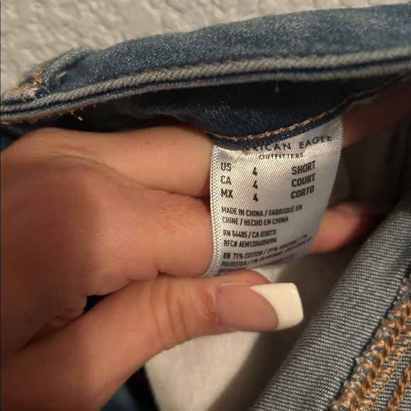 American Eagle Outfitters High Rise Women's Light Blue Ripped Skinny Jeans - Picture 8 of 8